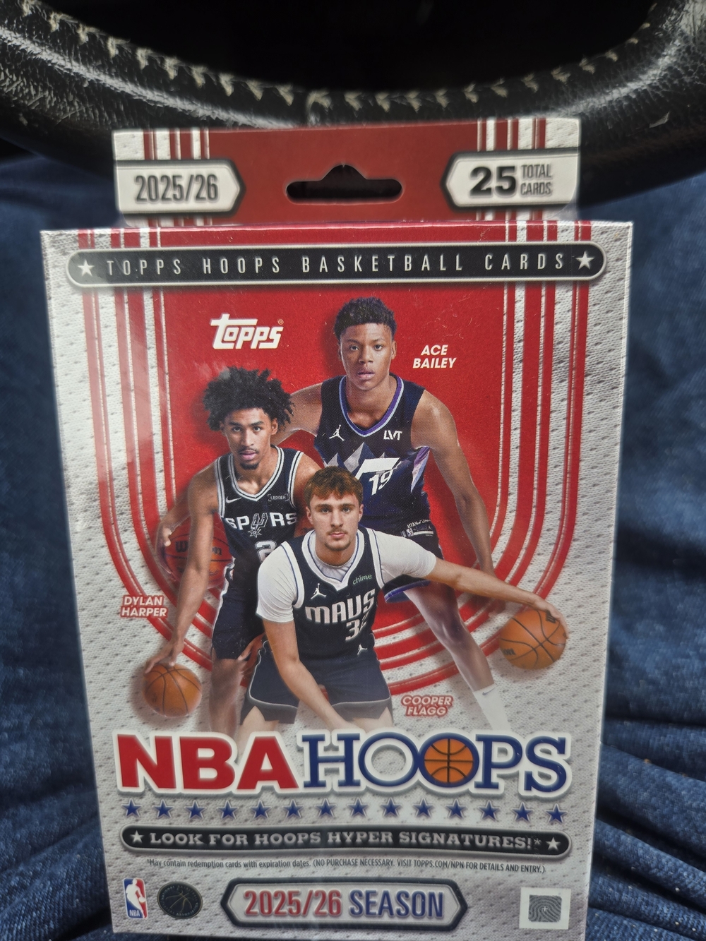 Topps NBA Hoops Basketball Card Box - Red & White 2026